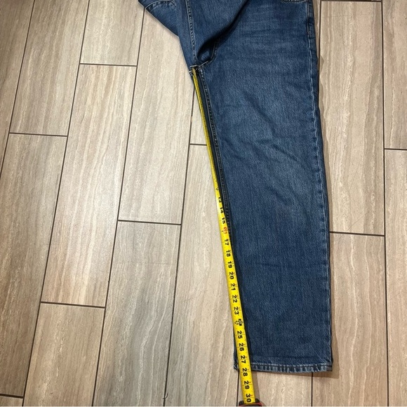 Topshop Womens Medium Wash Button Fly High Waisted Jeans Straight Leg Mom 28 - Picture 4 of 7